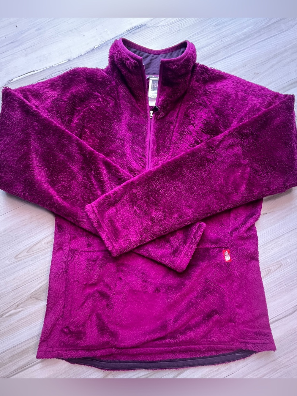 The North Face Women’s Magenta Cozy Plush Fleece Quarter Zip Pullover | Size Med